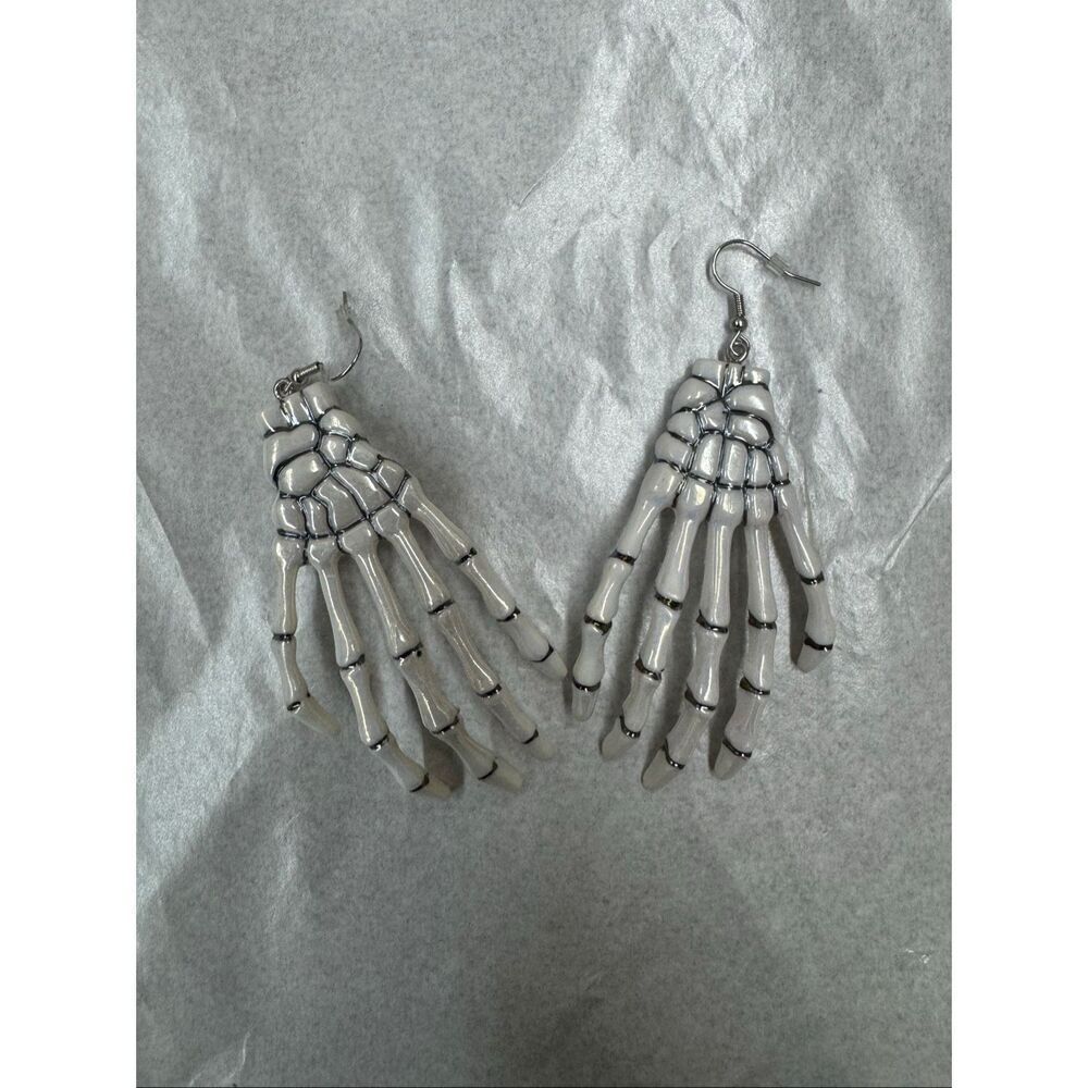 Skeleton Hands Dangle Earrings